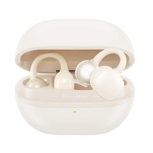 SoundPEATS POP Clip Design Fit Open Ear True Wireless Earbuds, Lightweight Comfort, Bluetooth 5.4 30H Playtime Clip Headphones, Immersive Audio, IPX5, Sports, Running, Workout Earphones Yell