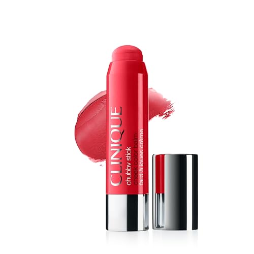 Clinique Chubby Cream Blush Stick Cheek Colour Balm | Blush For Cheeks | Long Lasting + Buildable | Create A Healthy Looking Glow | Perfect For Travel Rampd Up Rouge