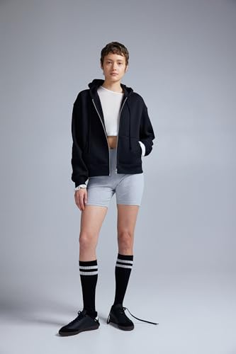 Image of Women's Full Sleeve Zip-Through Hoodie | Jacket for Women | Breathable, Solid Color Hooded Jacket with Front Zipper Closure