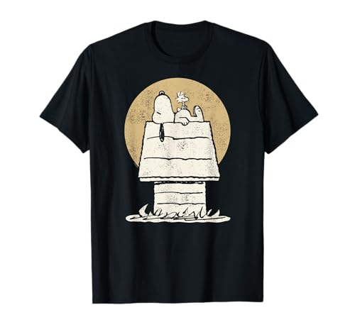 Peanuts Snoopy Woodstock Hundehütte T-Shirt