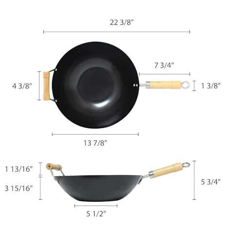 Wok de acero carbono antiadherente 14" TrueCraftware miniatura 6