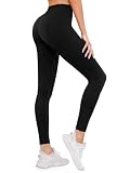 Leggings for Women Butt Lifting Yoga Pants Plus Size Fall Fashion Deals Tummy Control Women's Clothing Workout Black Medium