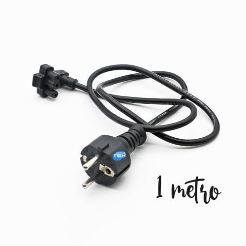 Câble d'alimentation PC portable PA-10 PA-12 SIMPLETEK Schuko vers CEE7/7 de 1m