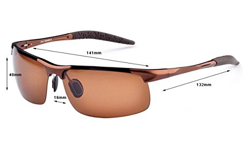 Sports Goggles Driving Glasses Polarized Sunglasses Unbreakable Metal Frame4