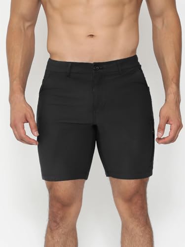 AhaAha Selected Men's Running Shorts Modern Chino Quick Dry Athletic Workout | Soft & Stretchy3