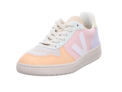 Veja Baskets V-10 Homme au design monochrome blanc épuré