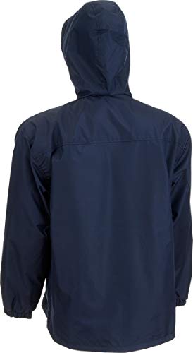 Mens Navy Blue Windbreaker Jackets | Blue Golf Jackets for Men with Hood | Navy Blue Zipper Hoodie Mens | Dark Navy Blue Extra Large Men s Waterproof Rain Jacket (Navy, XL) - éb79 - Thumbnail 2
