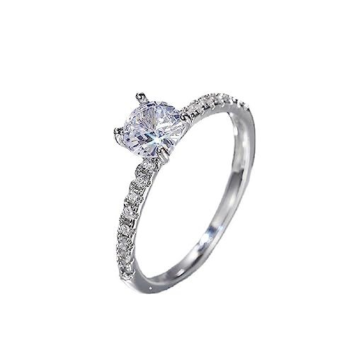 Bague de fiançailles pour femme en diamant cz 1.5 carats