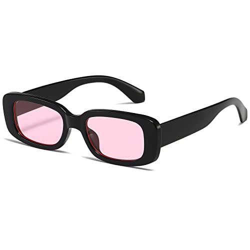 Kimorn Rectangle Sunglasses for Women and Men