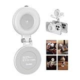 TELESIN C03 磁気携帯電話セルフィーライト iPhone Magsafe対応 CRI97 360° LED 自撮りリング フィルライト ミラー付き 自撮り/写真撮影/TikTok/ズーム通話/ビデオ会議用 (ホワイト)