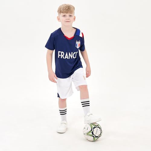 Image of Cnins Kids Soccer Jersey Kit for Boys & Girls- Breathable & Quick-Dry - Youth Soccer Football Training Gifts (2T-14Y)
