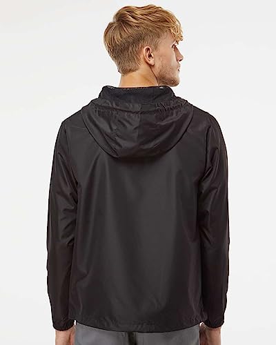 Independent Trading Co. Lightweight Windbreaker Pullover Jacket (EXP54LWP) -Black -L4