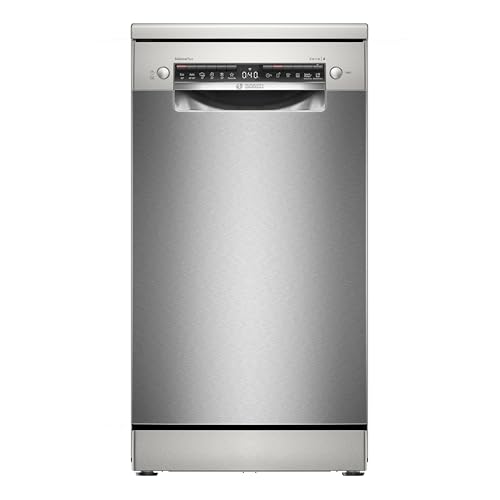 Bosch - Lavavajillas, Serie 4, 45 cm de ancho, 10 servicios, Silence Plus, Home Connect, Acero antihuellas, SPS4HMI13E