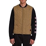Garantía de 1 año Volcom - Chaqueta sin mangas Outdhoorhor Khaki para hombre - Beige
