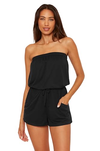 BECCA womens Beach Date Romper, Casual, Pull On, Beach Cover Ups for Women