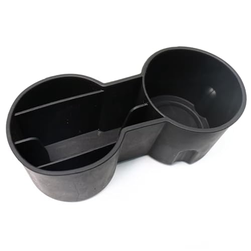 Porte-gobelet pour Tesla Model 3 Y - Insert de console centrale en silicone noir robuste