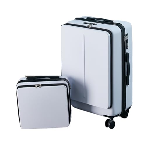 Suitcase with Laptop Bag Business Travel Suitcase Case Men Universal Wheel Trolley PC Box Trolley Luggage (Color : G, Size : 24inch)