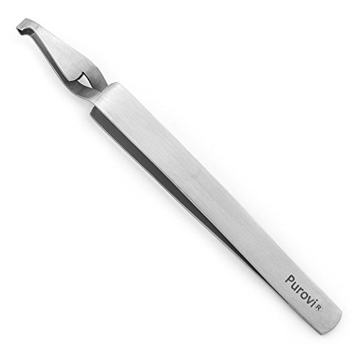 Purovi® High Quality Tick Remover Tweezers | Stainless Steel Forceps | Easy to sterilize