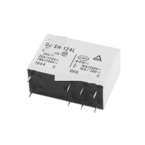 Relais OZ-SH-124L 24V 16A 8 broches de commande électronique 5V 12V