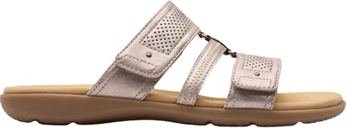 Clarks Clarks - Womens Elizabelle Ave Sandals, Color Taupe Meta, Size: 12 W US