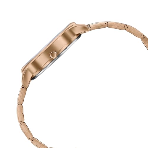 Image of Sonata Axis with Quartz Analog Silver Premium Multifunction Design Dial IP RG Strap Watch for Women - 87119WM01