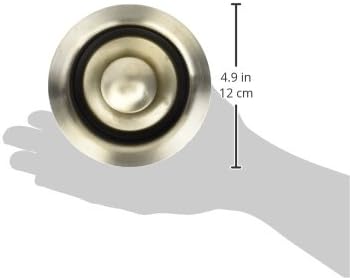 Miniatura 9 de Plumb Pak K5417DSBN Brida y tapón universal para eliminación de basura, se adapta a aberturas estándar de 3-12 pulgadas, níquel cepillado