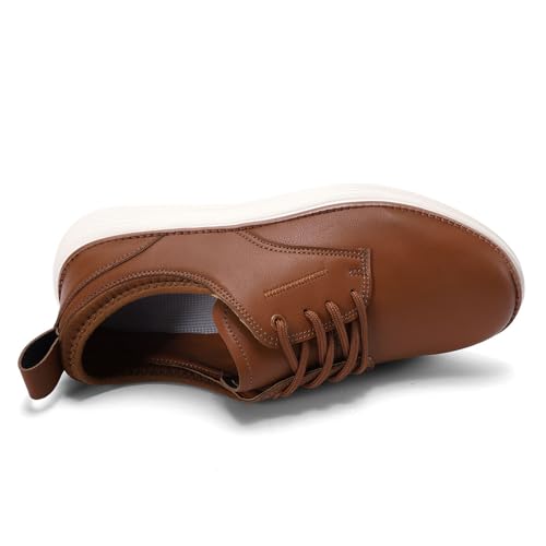 Mens Casual Dress Shoes Business Formal Derby Oxford Sneakers Lace Up Lightweight Comfortable Office Work Shoes3