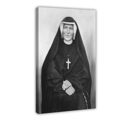 Toile Sainte Faustine avec cadre suspendu pour une décoration murale durable