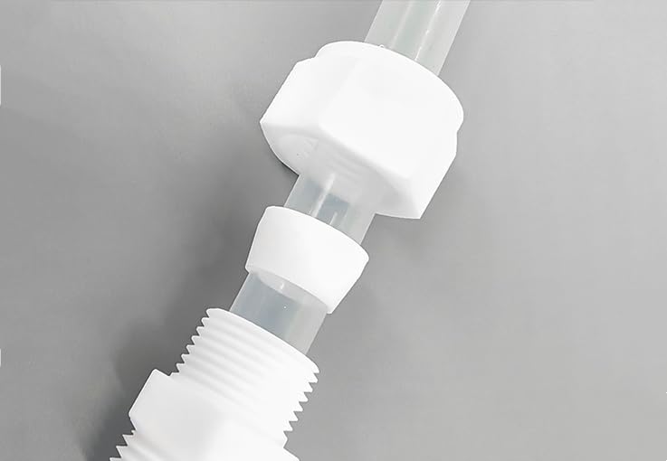 Złączka redukcyjna PTFE 1/16" z gwintem zewnętrznym, 5 szt. do oleju, wody i gazu(D1/16"- D5mm)