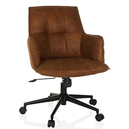 hjh LIVING Homeoffice Stuhl gepolstert SOLAO Life Schreibtischstuhl Drehstuhl höhenverstellbar, Stoffbezug Braun hjh LIVING Homeoffice Stuhl gepolstert SOLAO Life Schreibtischstuhl Drehstuhl höhenverstellbar, Stoffbezug Braun