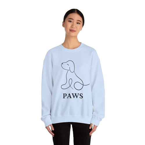 Sweat-shirt à col rond PAWS pull décontracté en molleton doux
