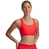 [Under Armour] スポーツブラ Crossback Mid Impact Sports Bra レディース (714) レーサーレッド/ブラック Large
