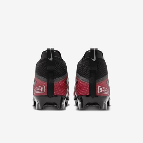 Image of Nike Alpha Menace 4 Elite Football Cleats (FD7036-600, University Red /Team Red /Black /White)
