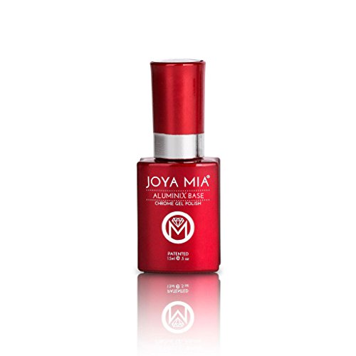 Silver Base Chrome nail effect for Joya Mia Aluminix Super shiny Silver Base, use without silver base to get Jelly Nail effect, Long Lasting Easily Soak Off 15ml
