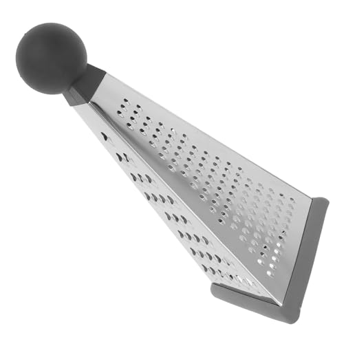 NUOBESTY Rallador de Queso de Acero Inoxidable Triangular Con Mango Multifuncional Para Verduras Jengibre Frutas y Queso Herramienta De Cocina Compacta Para Uso Doméstico