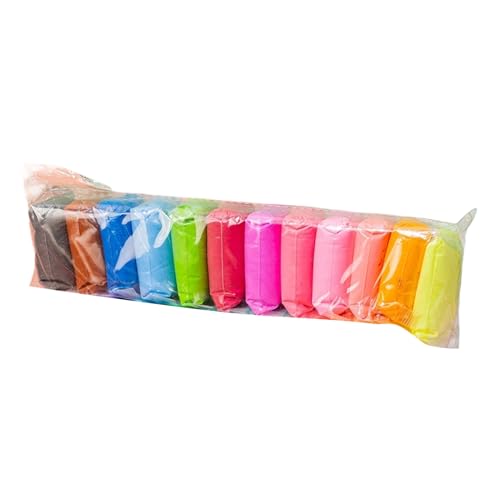Polymerr Clay Kit – Kit de manualidades de arcilla seca al aire | Moldes Cllay secos al aire | Kit de manualidades suave de secado al aire para principiantes | Suministros de arte educativos para