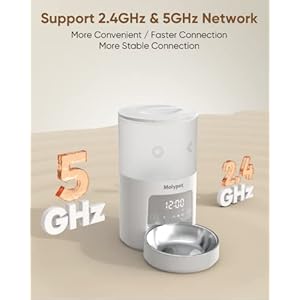 Automatic cat feeders  5g wifi pet feeder with app control 4l dry food dog feeder with low food  blockage alarms 1 10 meals per day up to 10s meal call for pets   cucciolini doodles