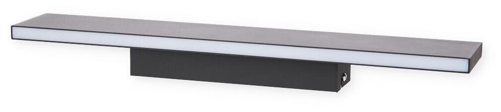 Flache LED Wandlampe CONCHA Up and Down Light mit Switch Dimmer in Anthrazit Grau - für eine angenehme Innenbeleuchtung