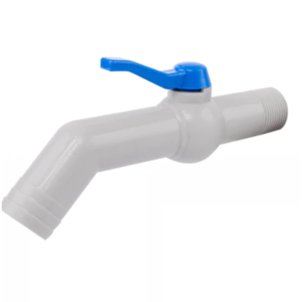 IBC Tank Fittings Selection - S60x6 & S100x6 Adapters - Male, Female, Threaded, Barbed, Valves, Spouts, MDPE Options (45° Spout (1" BSPM))