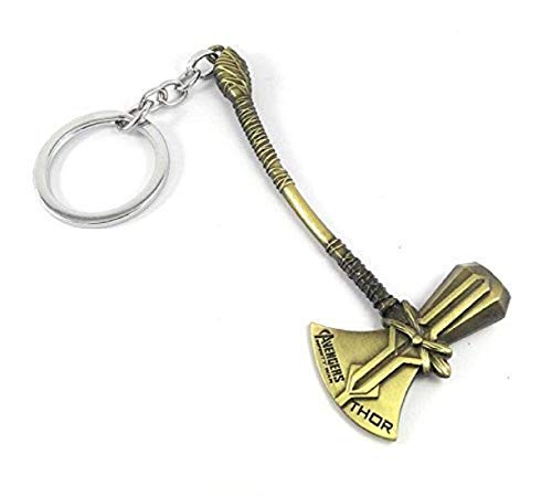 Image of Thor Hammer /Stormbreaker /Axe Design Keys chain AND Doctor Strange Eye /Rotating Eye Designs KeyChain, Combo Key Chains, Multicolor, Cars Bikes Keyrings