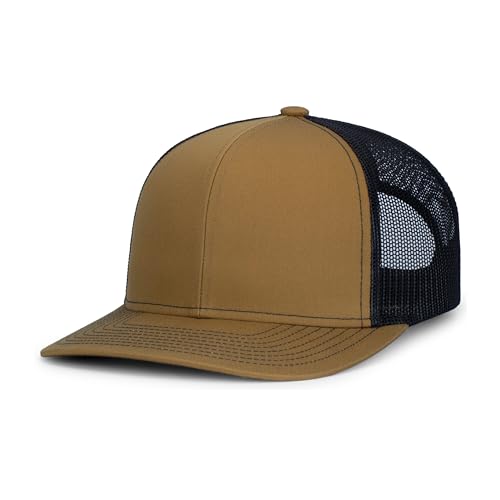 Image of Pacific Headwear Contrast Stitch Trucker Snapback