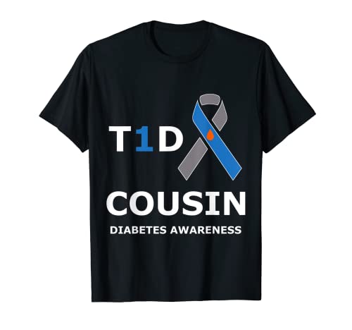 T1D Cousin Type 1 Diabetes Awareness Diabetic T-Shirt