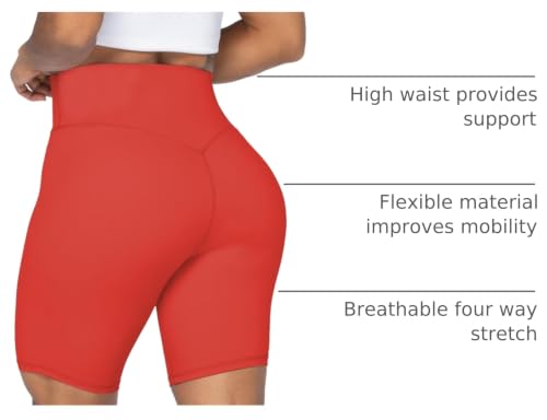 Image of Sunzel No Front Seam High Waist Biker Shorts for Women, Squat Proof Yoga Workout Gym Bike Shorts | 3, 5 Or 8-Inch Inseam, High Waisted, Tummy Control, No Front Seam, Buttery Soft, Compression Fit, Squat Proof
