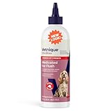 Vetnique Oticbliss Advanced Strength Medicated Dog Ear Infection Treatment, Antiseptic Ear Cleaner for Cat & Dog Ear Cleaning Solution Chlorhexidine & Ketoconazole (12oz Flush)
