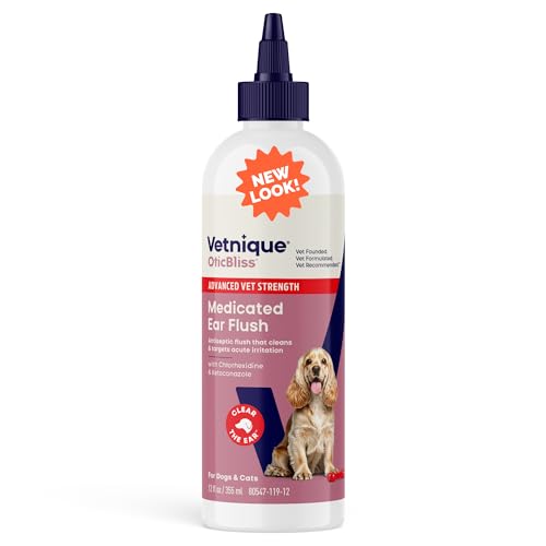 Vetnique Oticbliss Advanced Strength Medicated Dog Ear Infection Treatment
