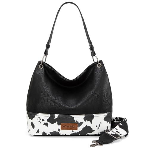 Image of Wrangler Hobo Bags for Women Vegan Leather Top Handle Shoulder Purses and Handbags