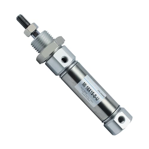 Vérin pneumatique MI25-300-S-U mini à queue plate pour automatisme - 2