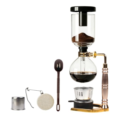 WANLWH Siphon Coffee Maker 5-Cup Japanese Bold Aroma