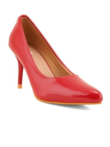 Image of ELLE Women's Solid Stiletto Heel Slip-On Pumps