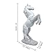 Lependor Standing Horse Resin Statue for Home Decor Animal Ornament Sculpture Horse Art Figurine Decorative - White